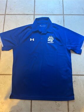 Under Armour Men’s Royal Blue Football Polo Shirt